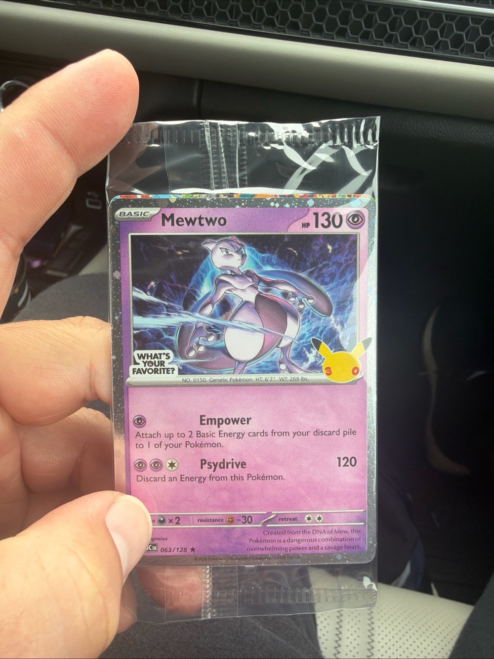 Mewtwo Trading Card - Pink Psychic Holo promo card target exclusive promo